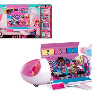 هواپیمای 4 در 1 LOL Surprise سری MGA - LOL Surprise - OMG Plane 4-in-1-اسباب بازی